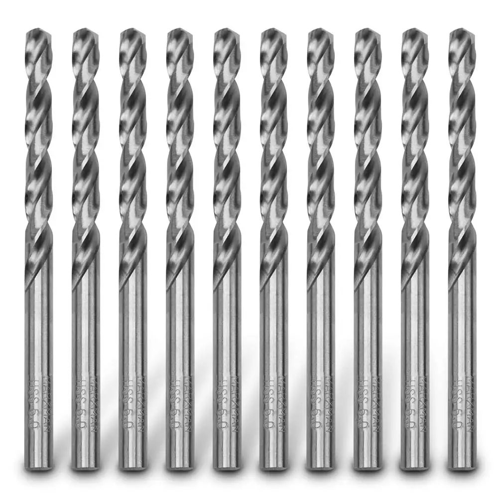 MARXMAN 6.0x93mm HSS Metal Jobber Drill Bit - 10 Piece MHSS6MM10PC