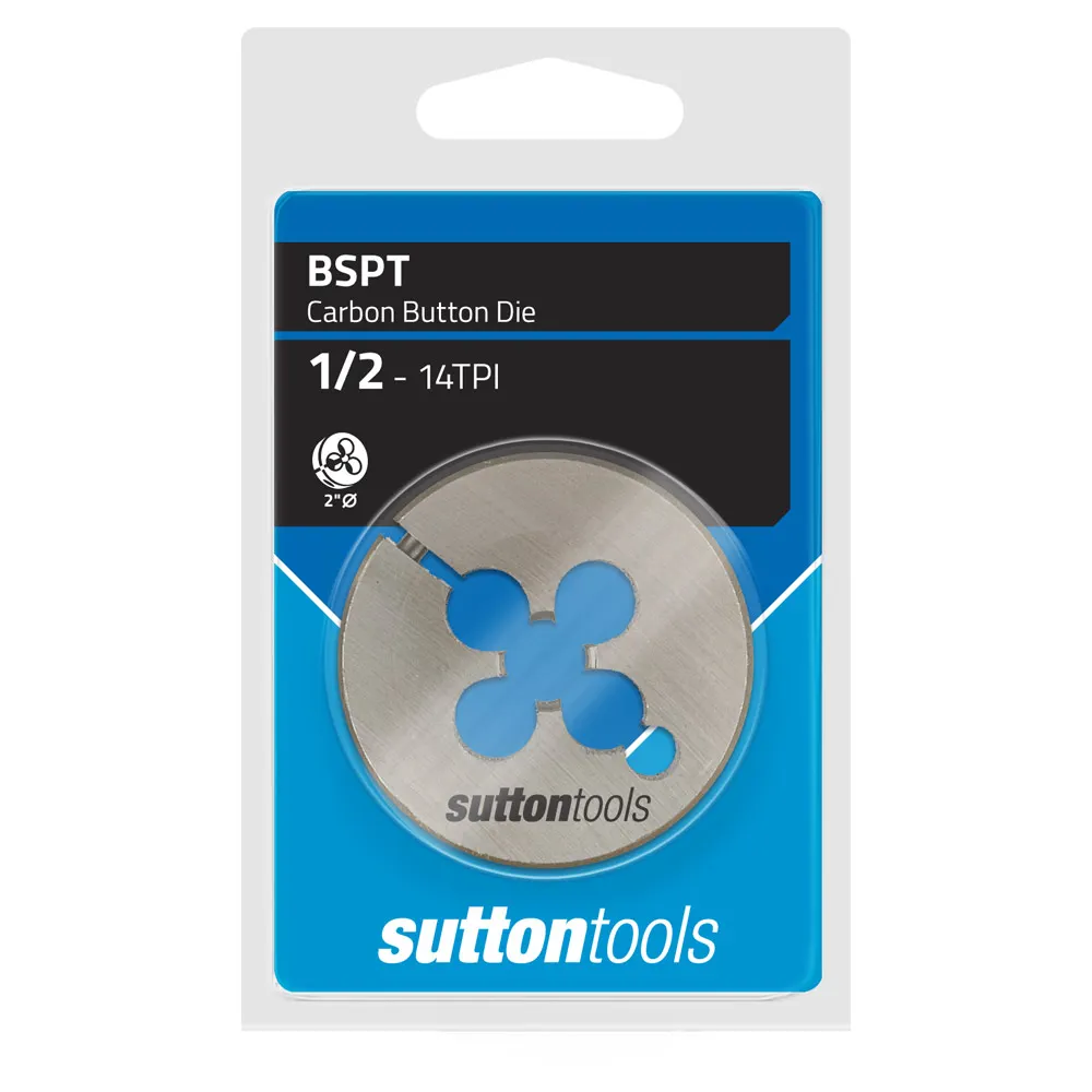 SUTTON BSPT 1/2 2inch OD Button Die M4382096
