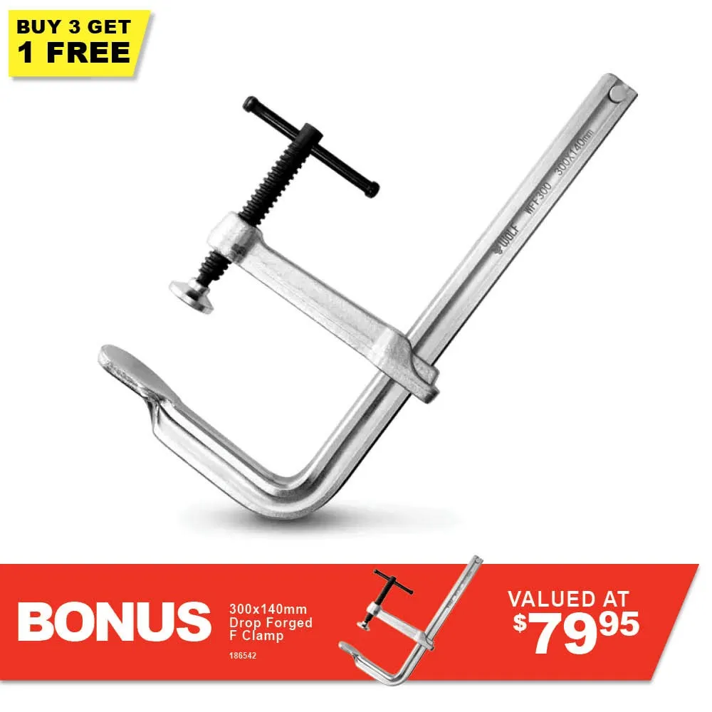WOLF 300x140mm Drop Forged F Clamp Promo 66894P