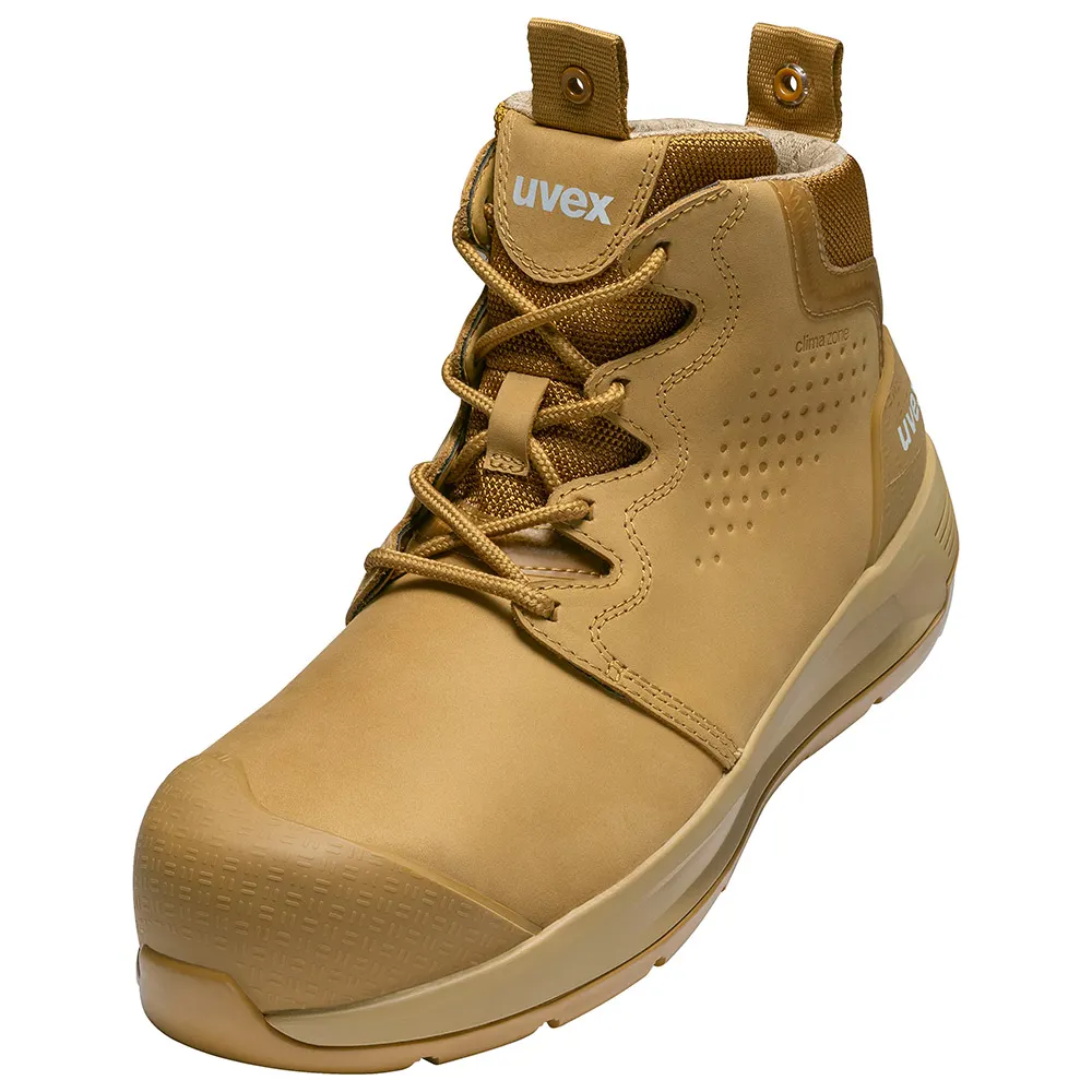 UVEX 2 X-Flow Zip Safety Boot - Tan
