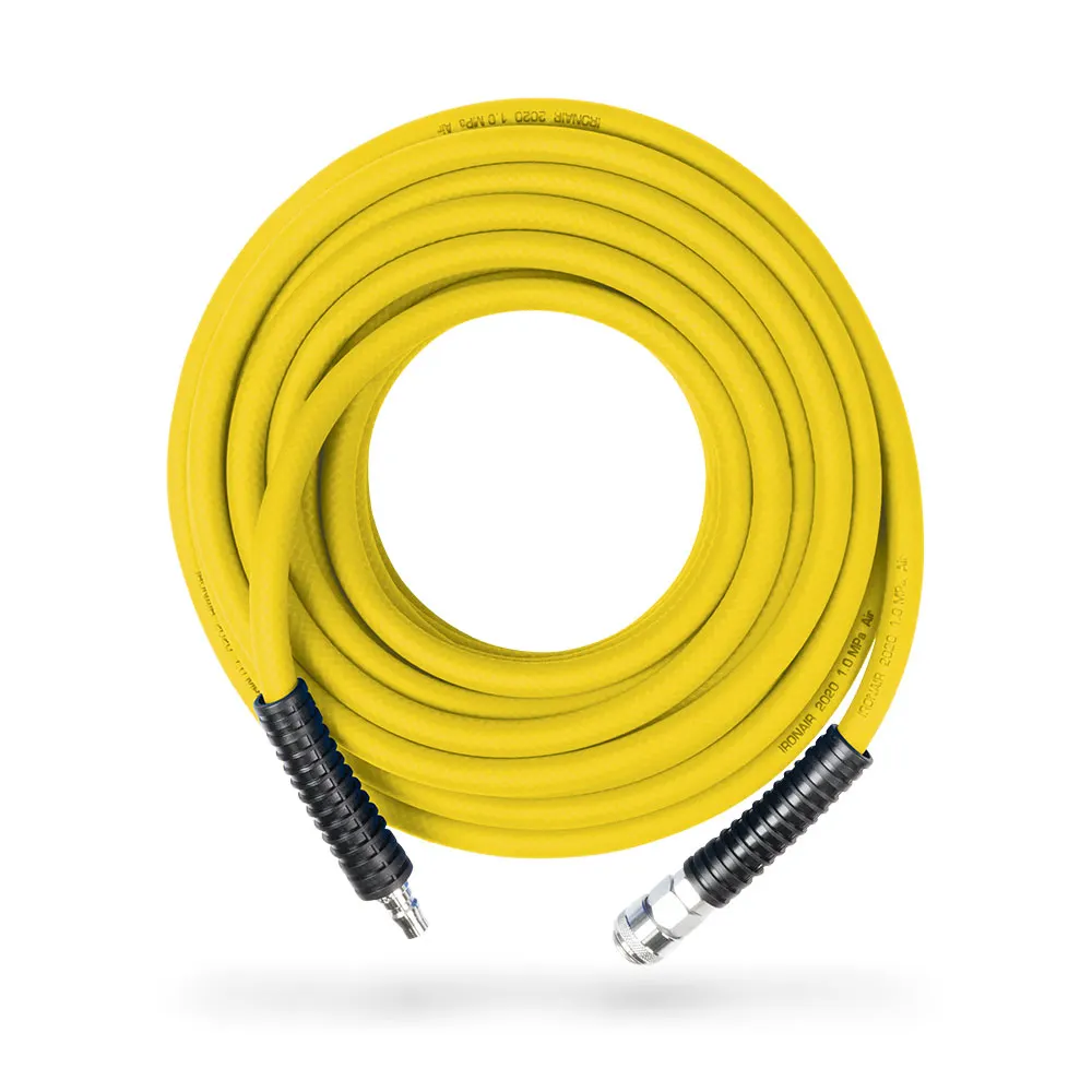 IRONAIR 30m Hi-Flex Air Hose w/ Nitto Type Fittings PVCT10014530NCO