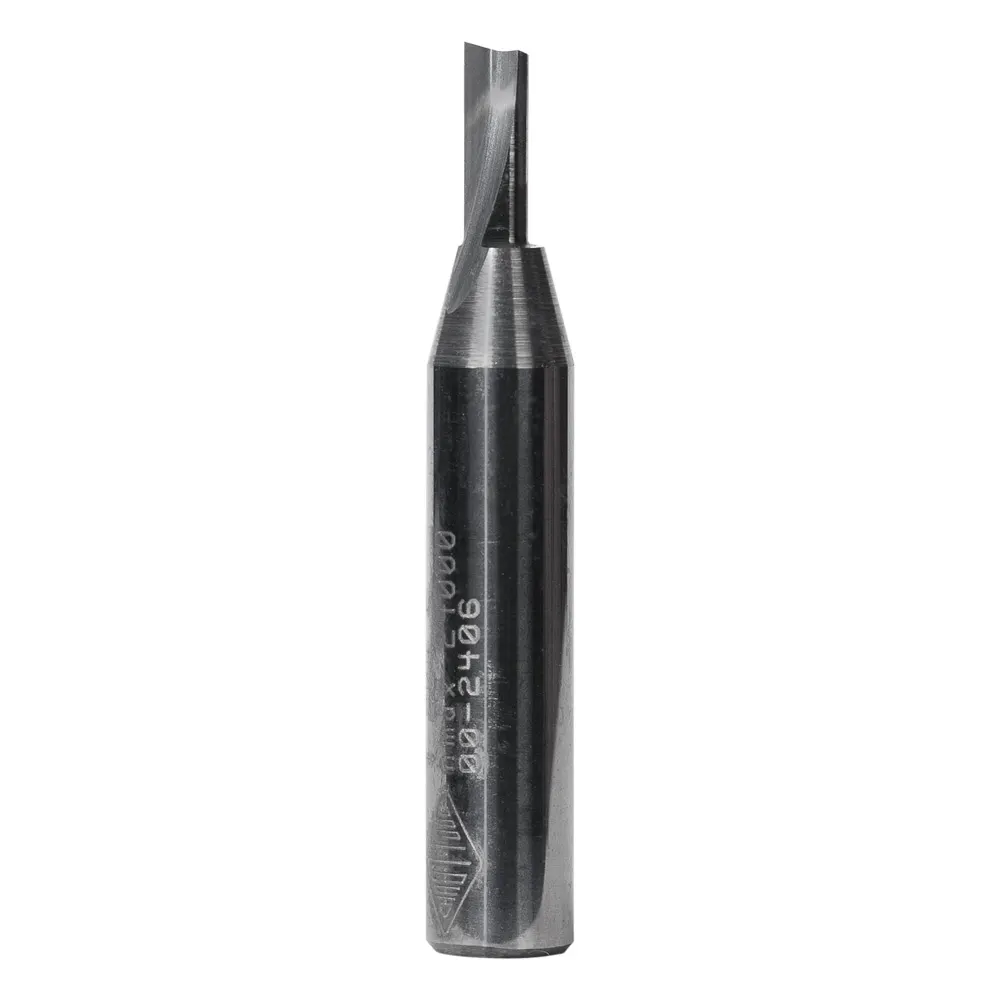 CARBITOOL Router Bit Solid Carbide Straight 1/8inch -Diameter 1/4inch -Shank T 204 S
