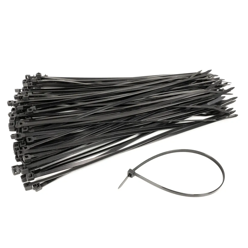 DETROIT 4.8x300mm 100 Pack Black Cable Ties DRCT30048MM