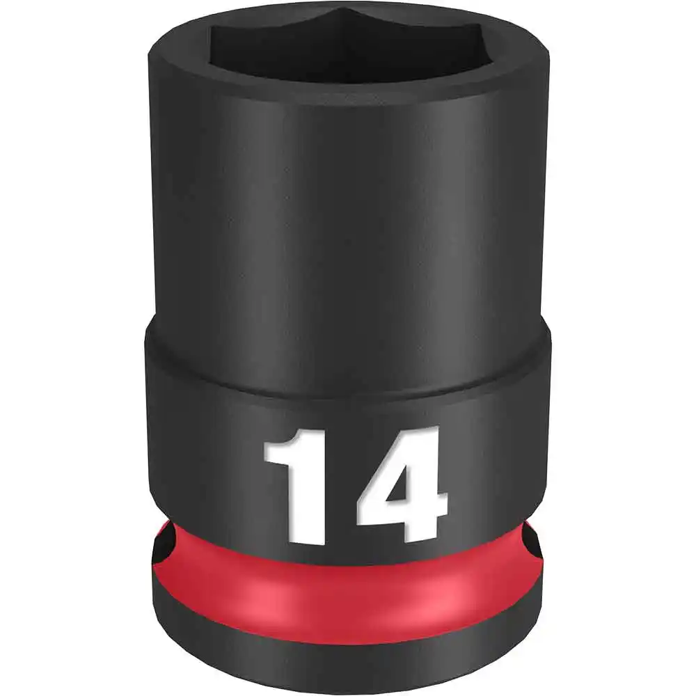 MILWAUKEE SHOCKWAVE 3/8" Drive 14mm Standard 6 Point Impact Socket 49666138