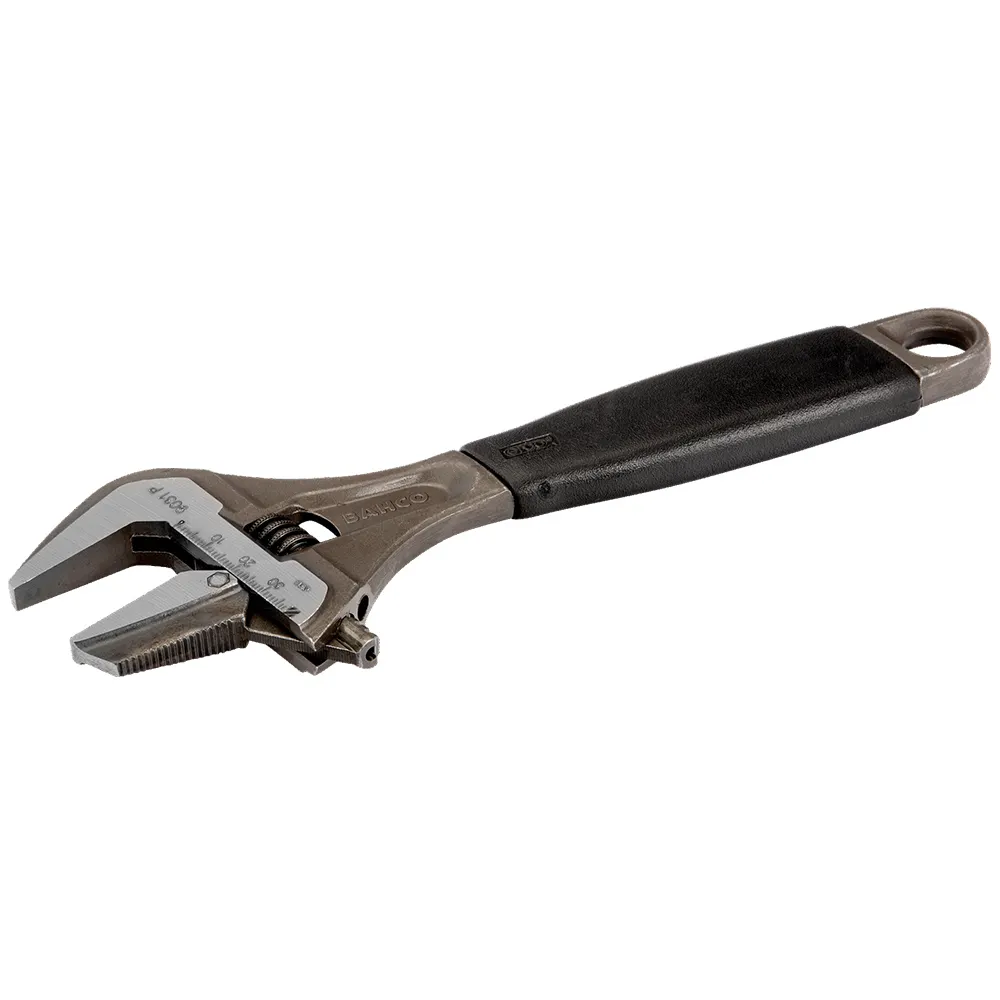 BAHCO ERGO Extra Wide Reversible Jaw Adjustable Wrench w. Rubber Handle 9031P