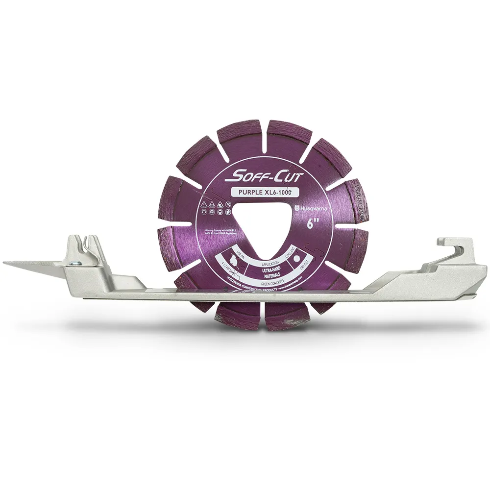 HUSQVARNA 150mm Segmented Soffcut Diamond Blade w.Skid - Purple
