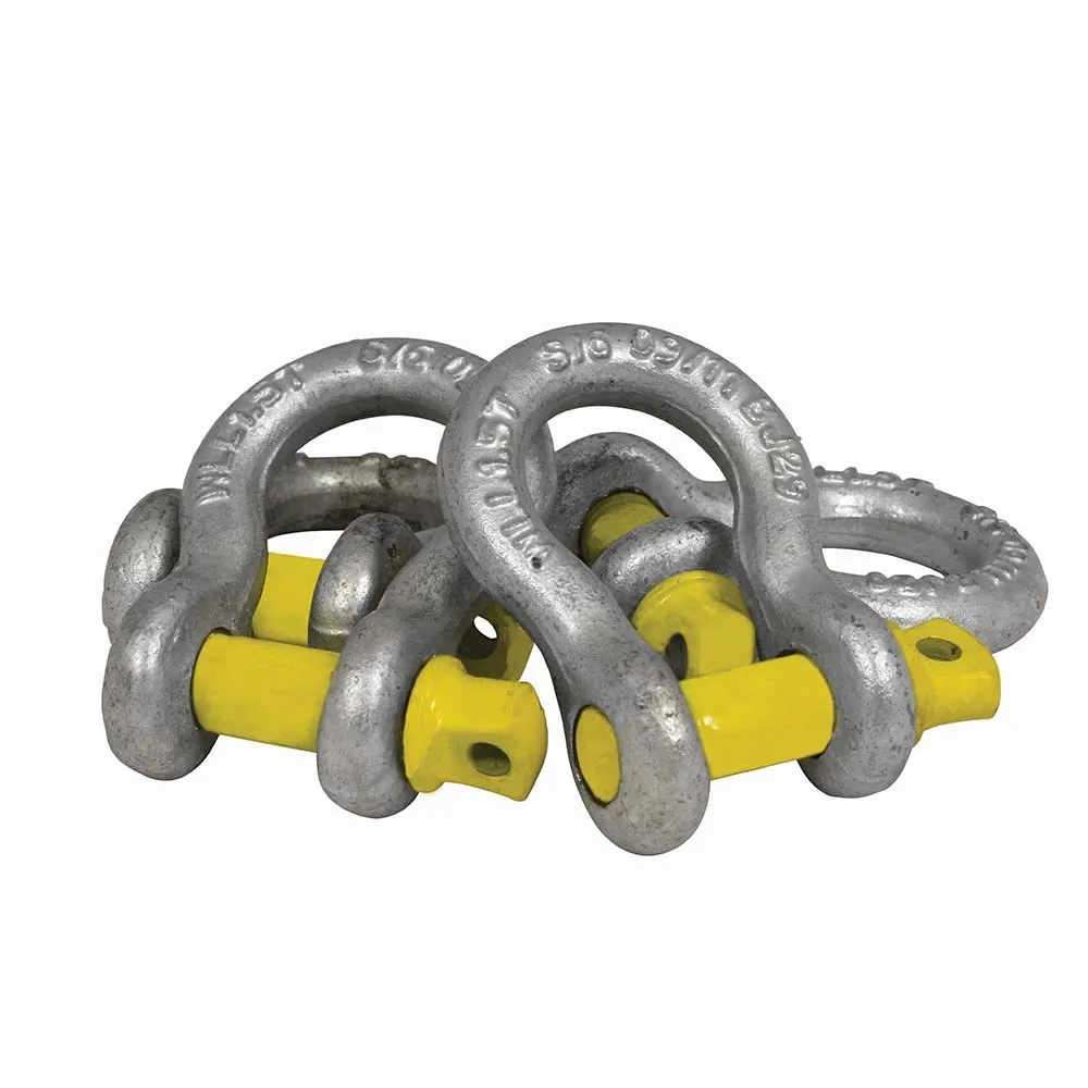 BEAVER 5mm x 6mm Hot Dipped Galvanised Screw Pin Bow Shackles 242305P