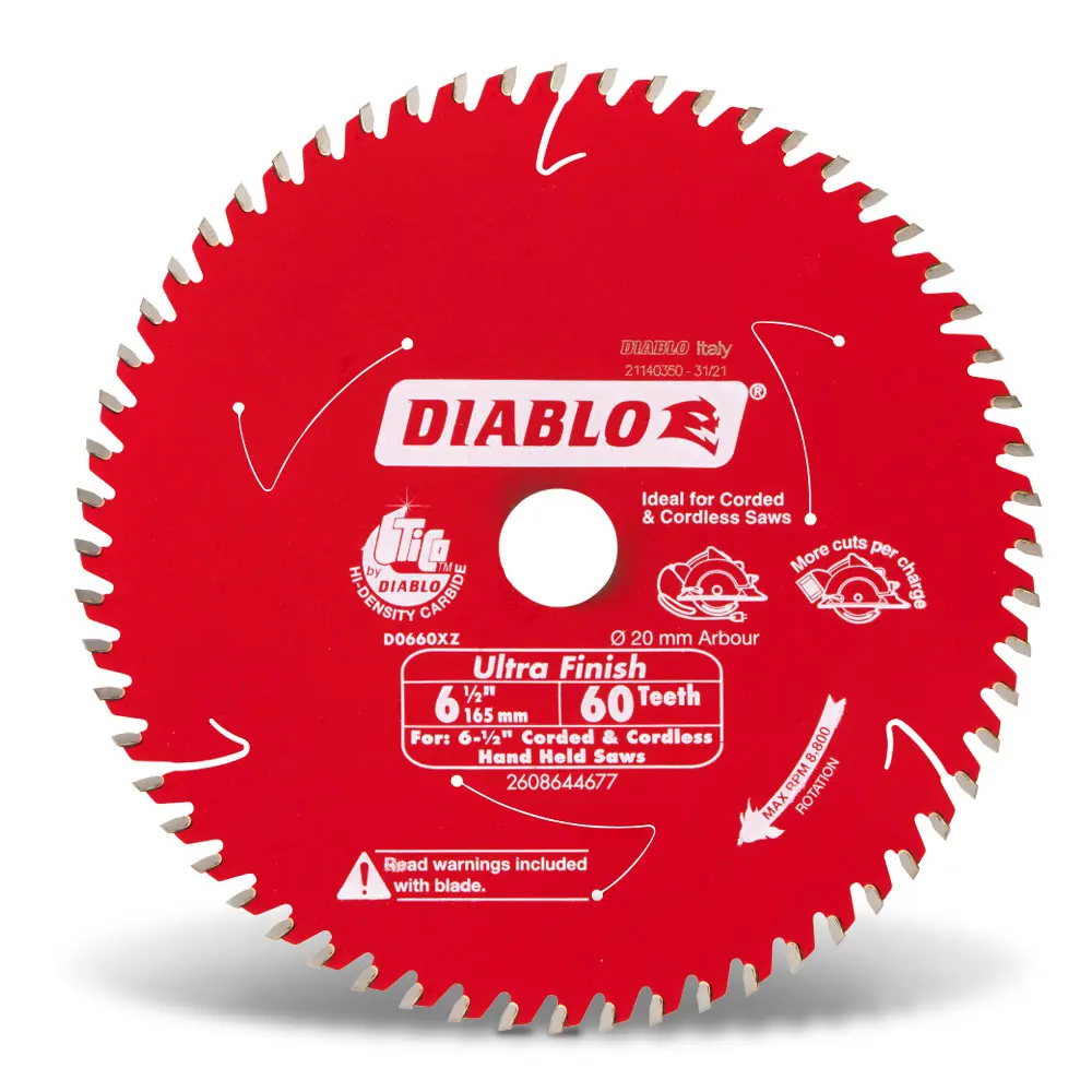 DIABLO 165mm 60T Ultra Finish Saw Blade 2608644677