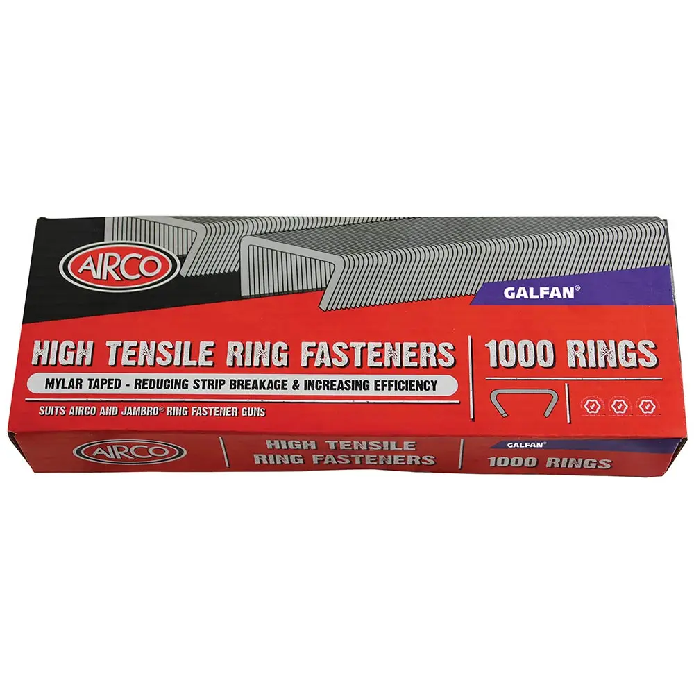 AIRCO RF Series Hog Rings Galfan Coated Box of 1000 RF00202
