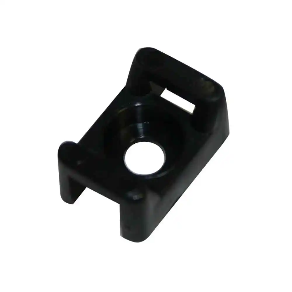 CABAC 5mm Black UV Screw Mount Cable Tie - 100 Piece CTB5BK