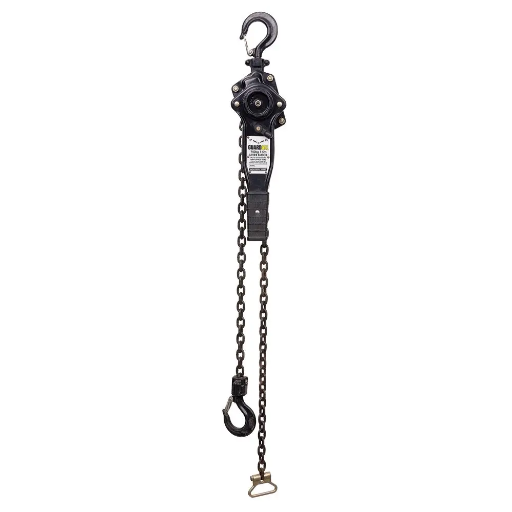 GUARDALL Lever Block 750Kg Industral Series 1.5M G 80 Load Chain