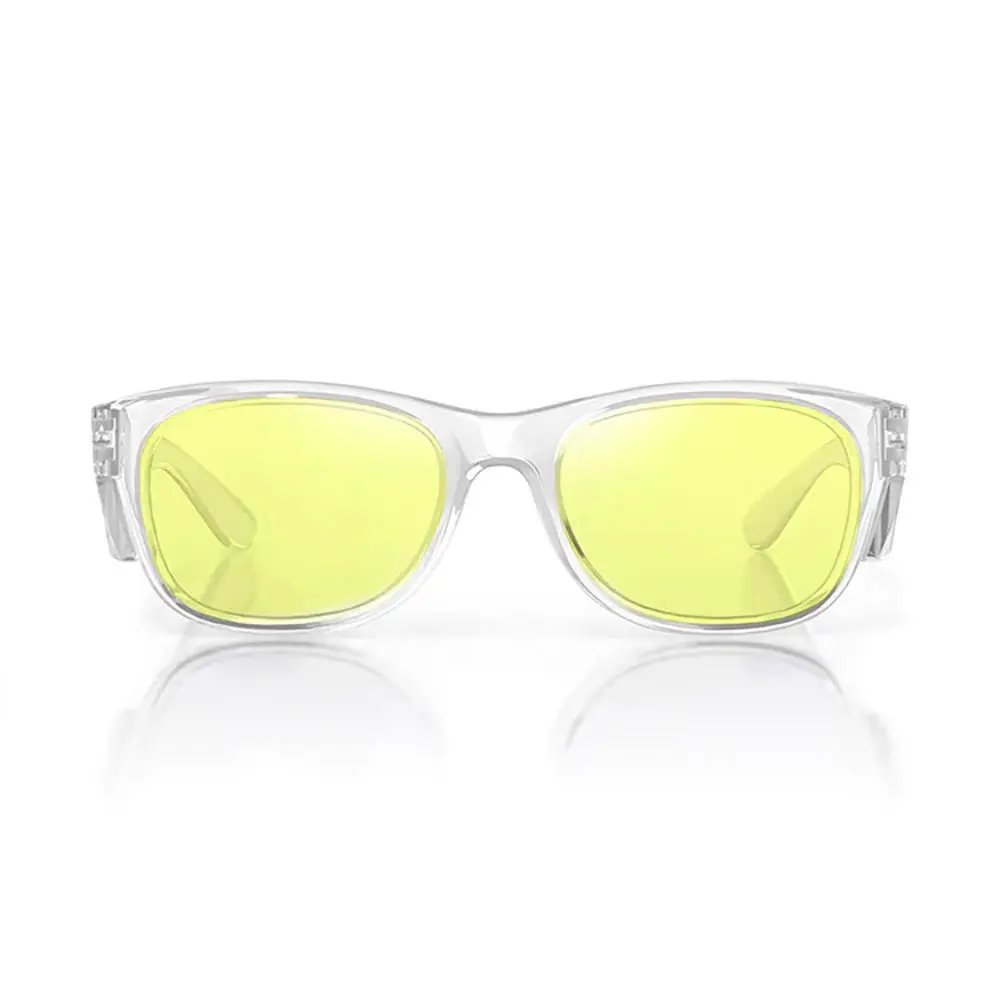 SAFESTYLE Classics Clear Frame Yellow UV400 Lens Safety Glasses CCY100