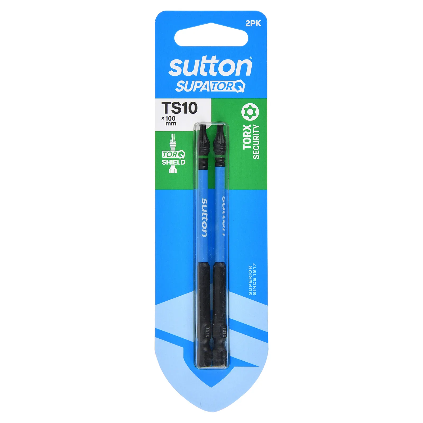 SUTTON SUPATORQ TS10X100mm Torx Security Screwdriver Bit - 2 Piece S214H02E10