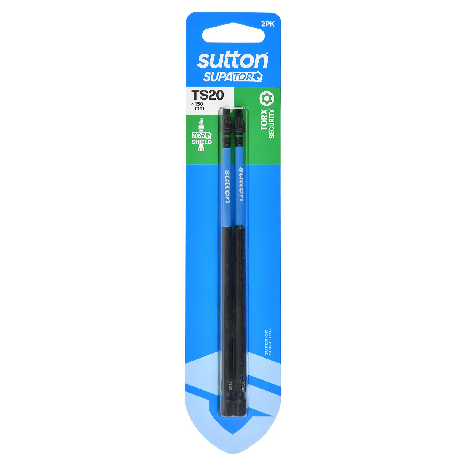 SUTTON SUPATORQ TS20X150mm Torx Security Screwdriver Bit - 2 Piece S214H02G20