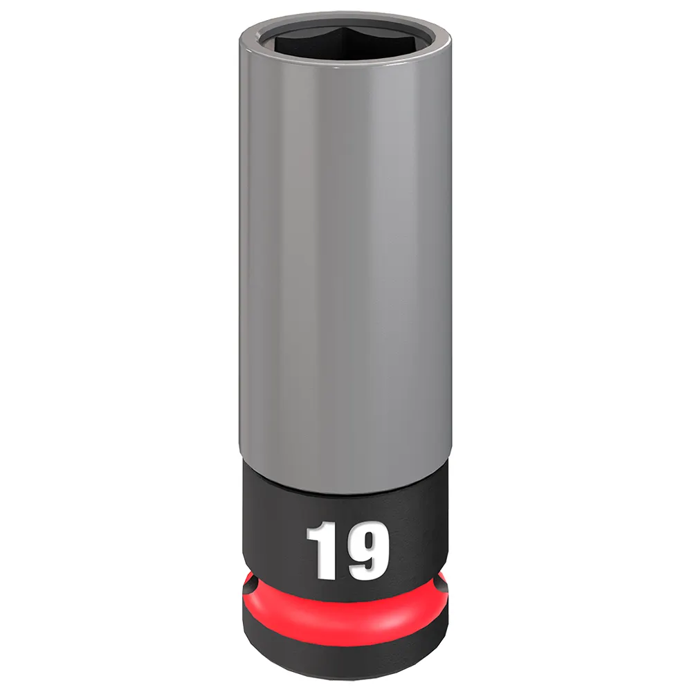 MILWAUKEE SHOCKWAVE Impact Duty 1/2" Drive 19mm Lug Nut Wheel Socket 49667804