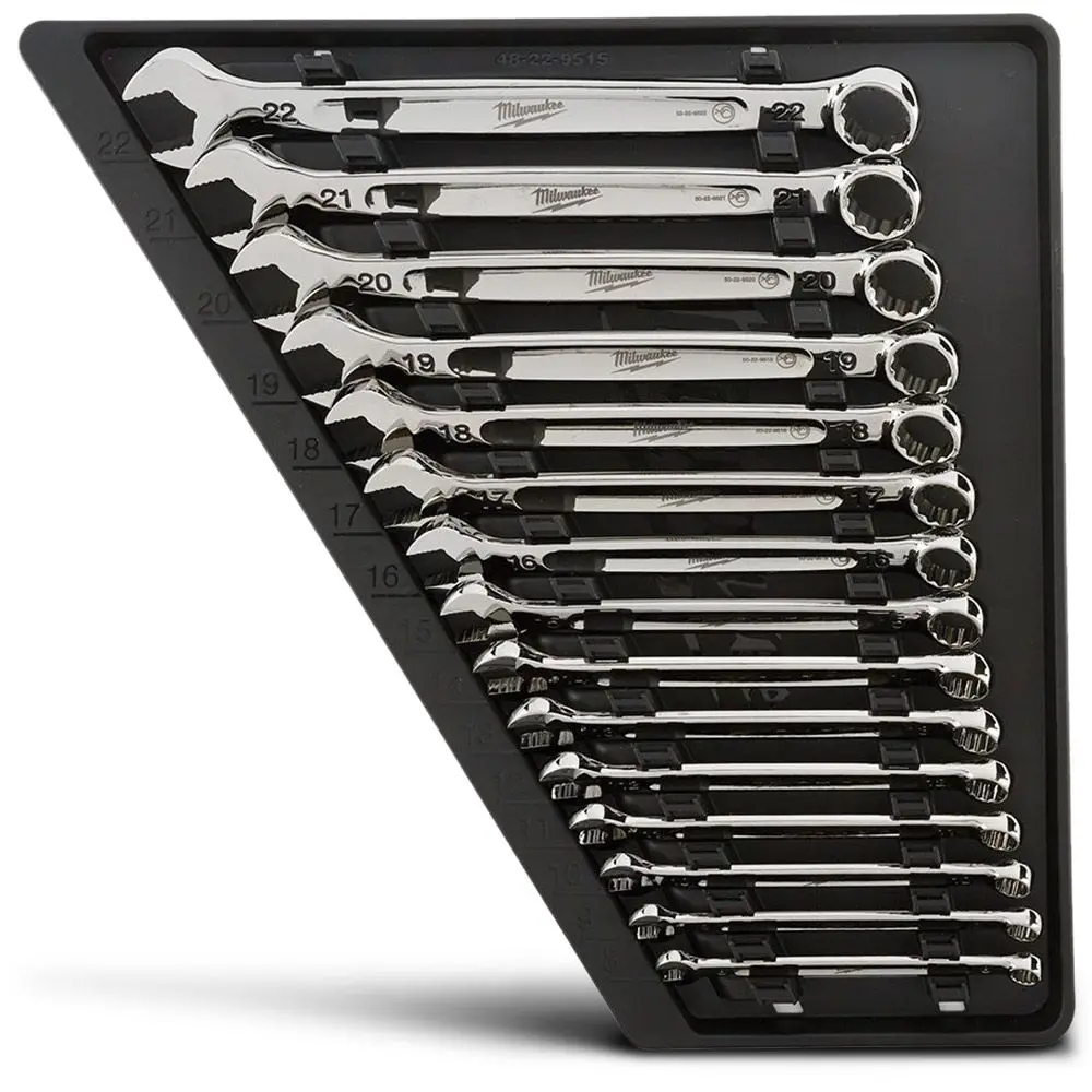 MILWAUKEE 15 Piece Metric Spanner Combination Set 48229515