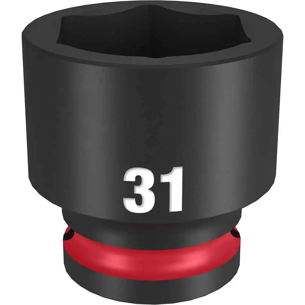 MILWAUKEE SHOCKWAVE 1/2" Drive 31mm Standard 6 Point Impact Socket 49666263
