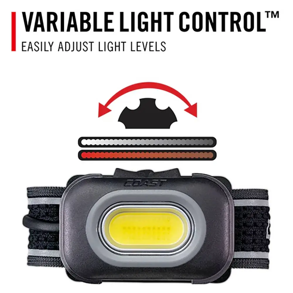 COAST 750 Lum Duel-Colour Rechargeable Headlamp COARL10R