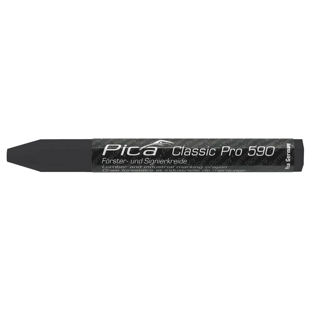 PICA Classic Pro 590 Lumber & Industrial Marking Crayon Black 59046