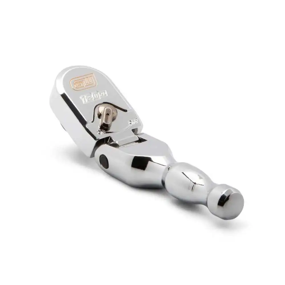 GEARWRENCH 3/8inch Drive 120XP Full Polish Chrome Stubby Flex Head Teardrop Ratchet 81212XP