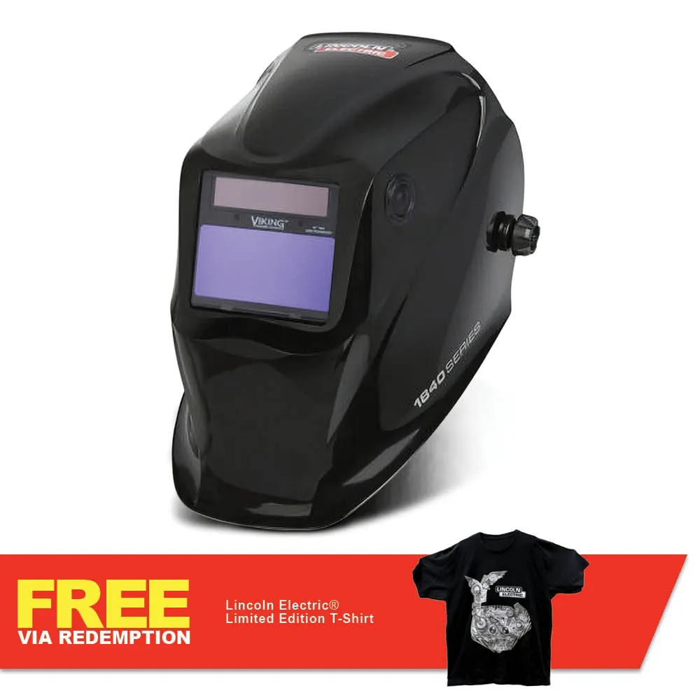 LINCOLN VIKING 1840 Auto-Darkening Helmet - Black K3023-4