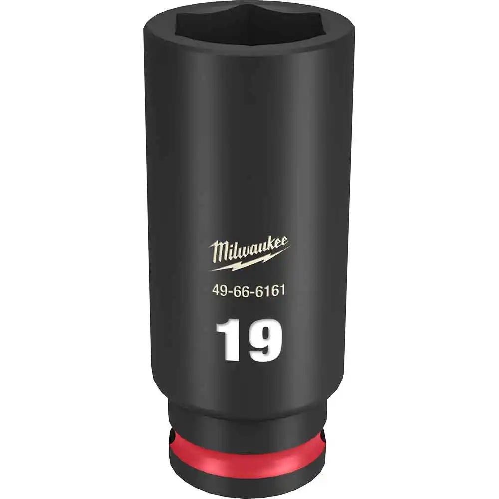 MILWAUKEE SHOCKWAVE 3/8" Drive 19mm Deep 6 Point Impact Socket 49666161