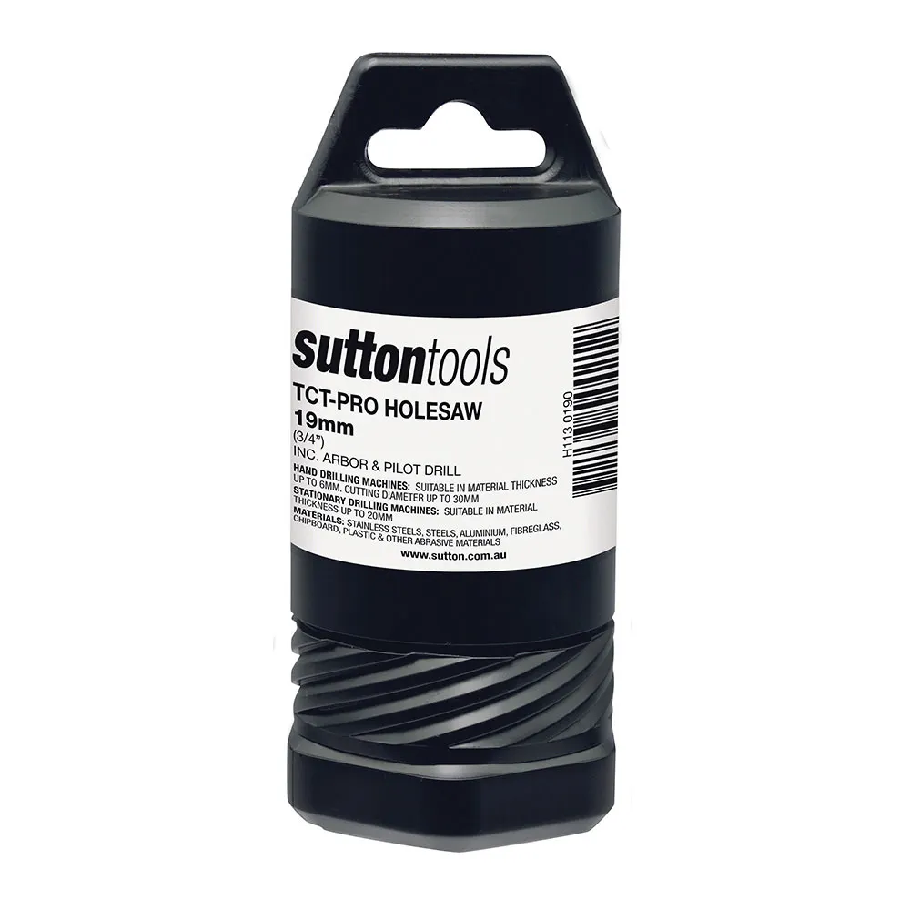 SUTTON 19mm TCT Metal Holesaw w/ Arbor - DEEP CUT H1130190