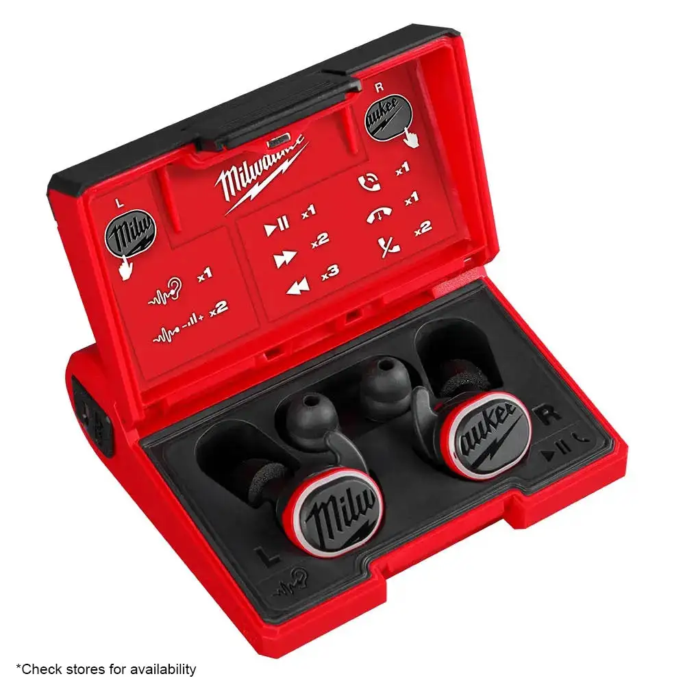 MILWAUKEE 3.0Ah REDLITHIUM USB Bluetooth Headphones Kit L4RLEPB301