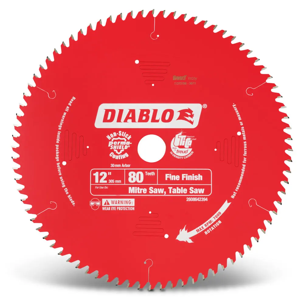 DIABLO 305mm 80T Fine Finish Saw Blade 2608642394