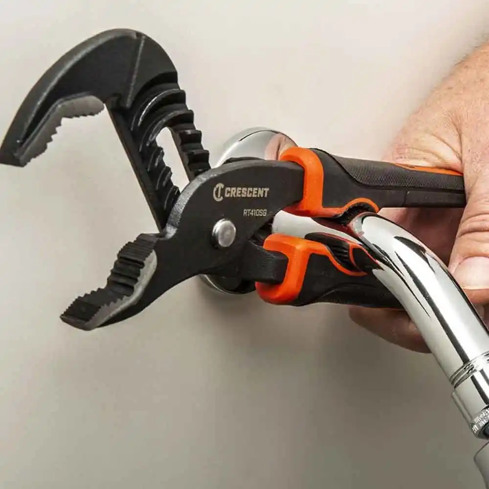 CRESCENT 2 Piece Multi Grip Plier Set with Grip Zone V-Jaw Dual Material RT400SGSET2R-05