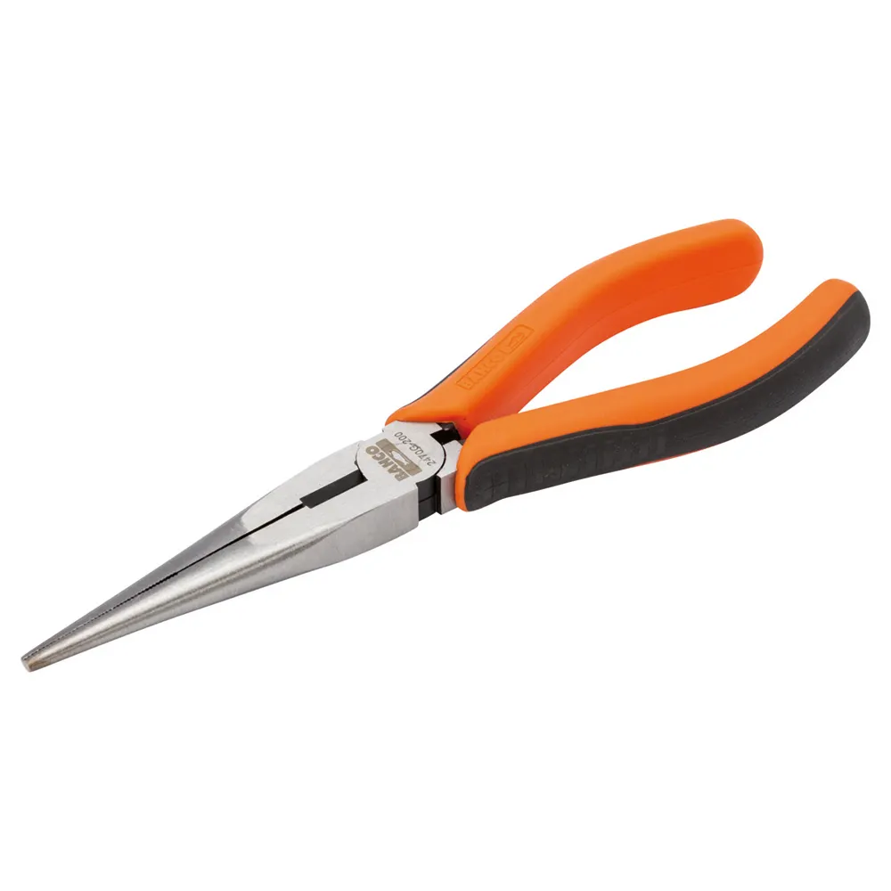 BAHCO 165mm Long Nose Pliers with 2-Component Handles and Lacquered Finish 2470 G-160