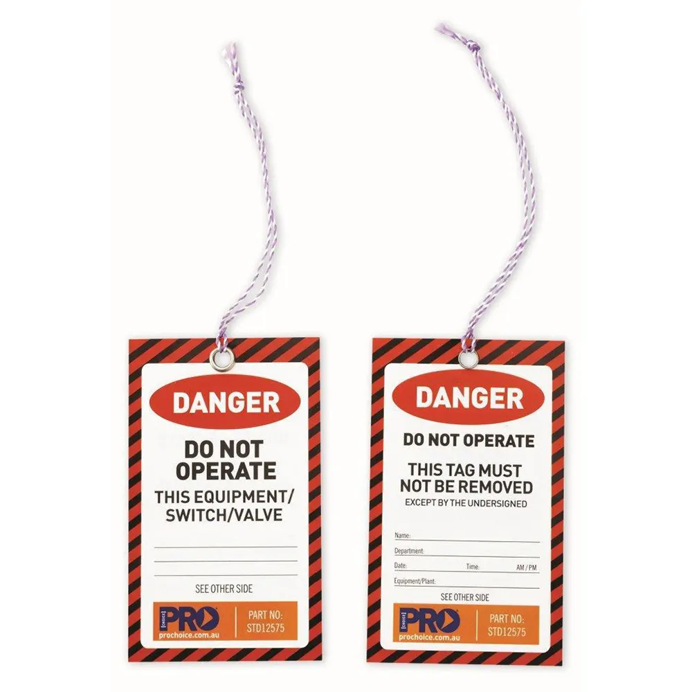 PROCHOICE Safety Tag Danger 100Pk