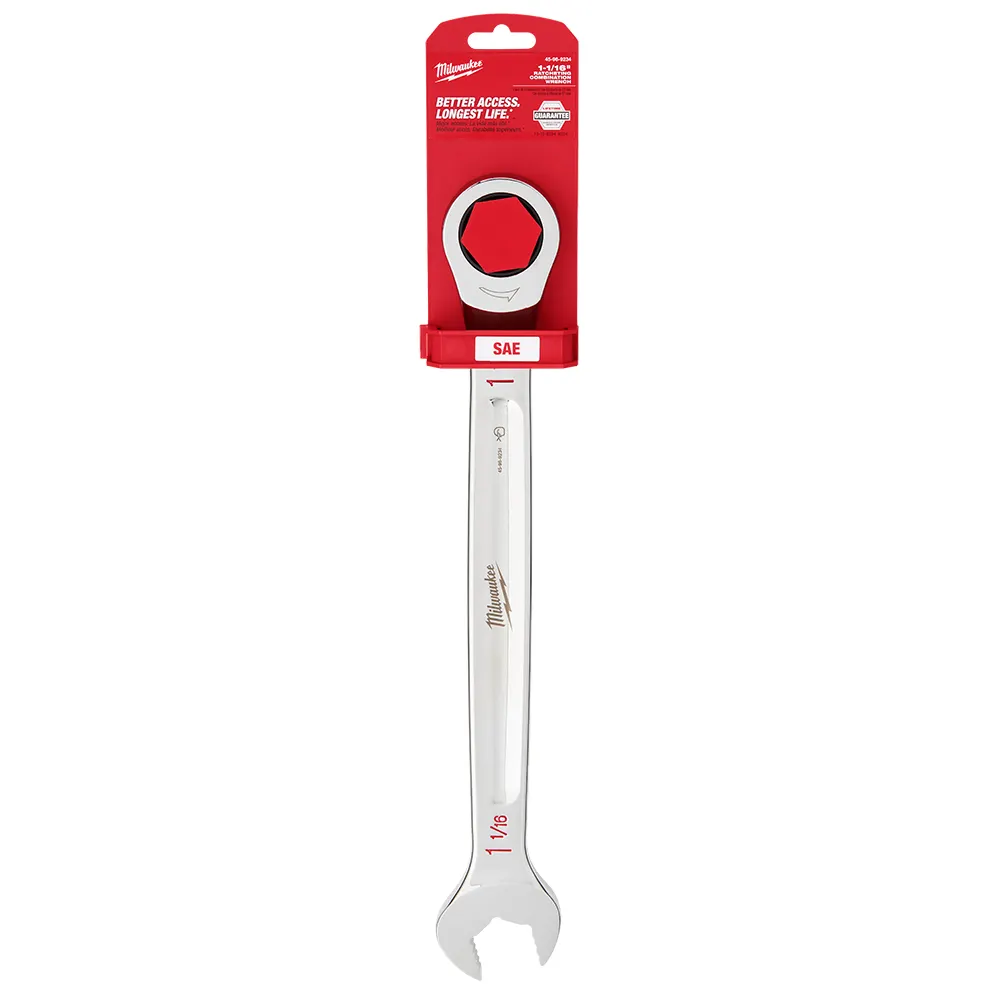 MILWAUKEE 1-1/16" SAE Ratcheting Combination Wrench 45969234