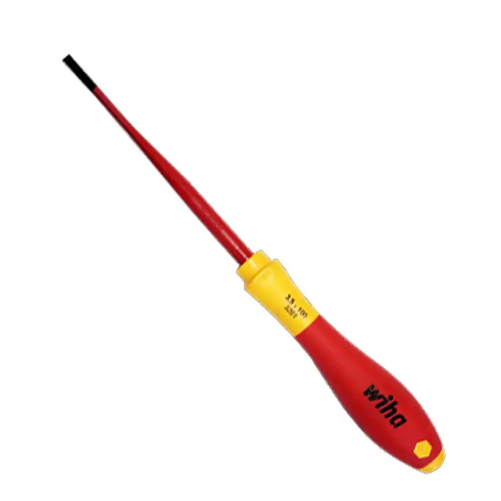 WIHA 4.0mm x 100mm Slotted VDE Insulated Screwdriver 41209