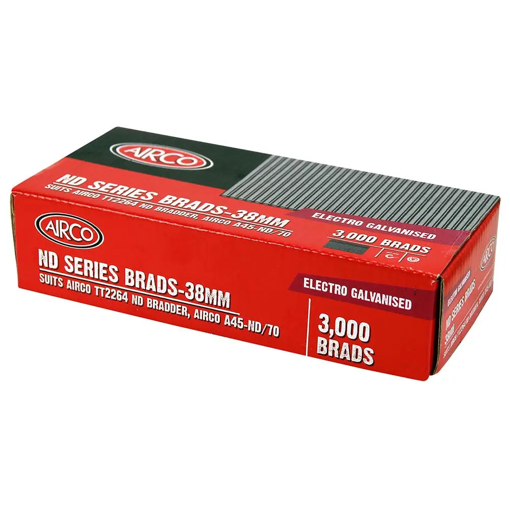 AIRCO ND Series Brad Nails - 38 x 2.1mm BN14380
