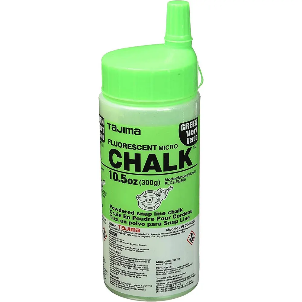 TAJIMA 300G/10.7OZ Micro Chalk - Fluorescent Green PLC2-FG300