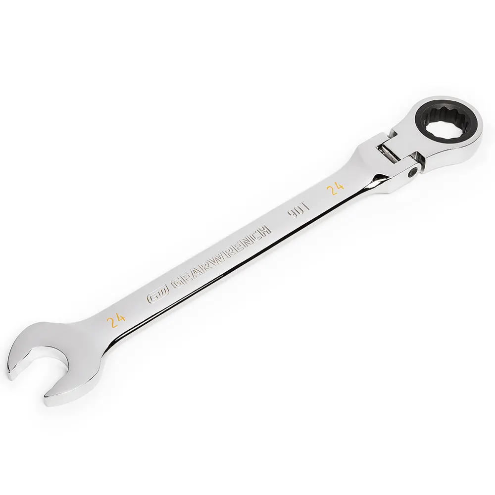 GEARWRENCH 24mm 90T Flexhead Ratcheting Combination Wrench 86724