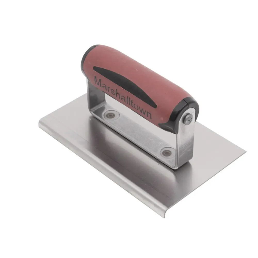 MARSHALLTOWN 152 x 110mm Straight Stainless Steel Soft Handle Concrete Edger 166SSD