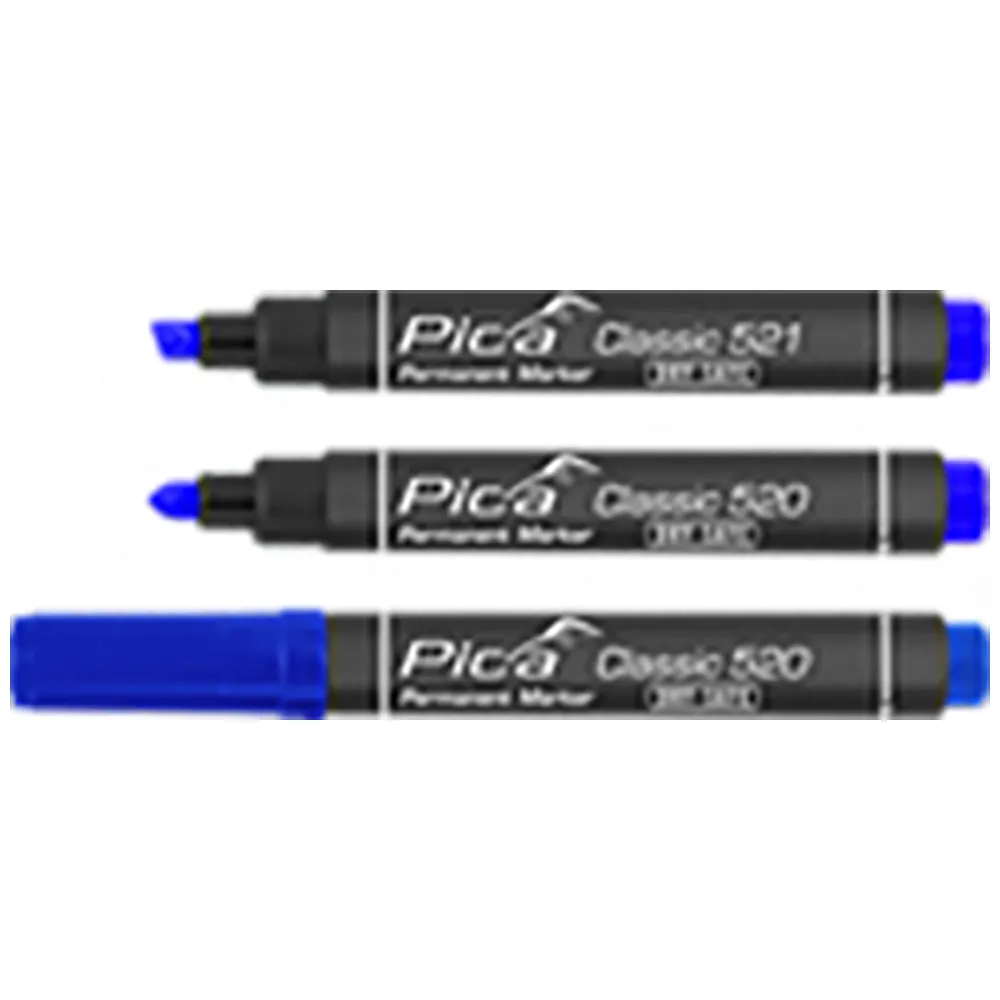PICA Classic Permanent Marker Bullet Tip BLUE Blister Hang Sell 52041SB