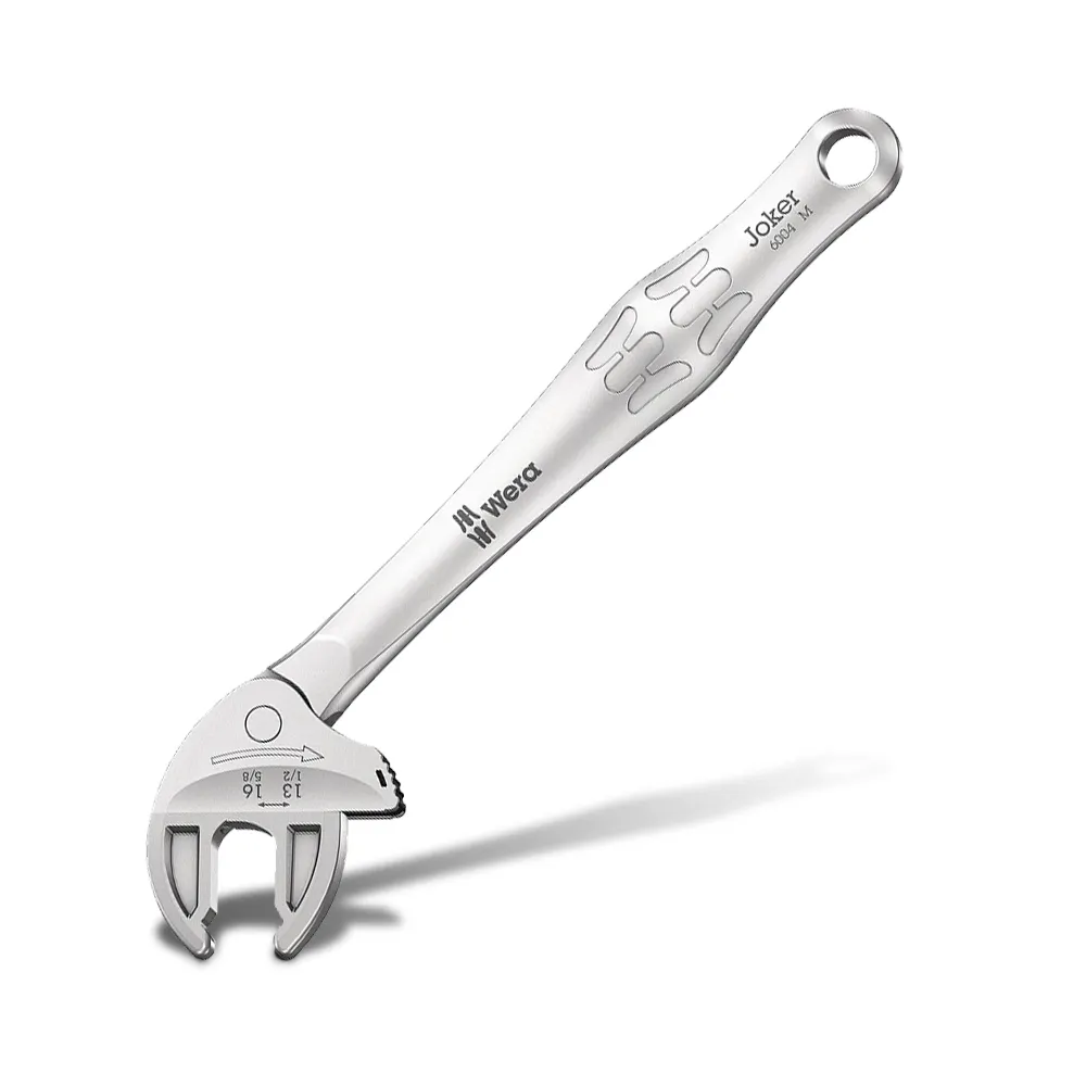 WERA 6004 Joker M 1/2 X 5/8inch 13-16mm MET/AF Adjustable Wrench 05020103001