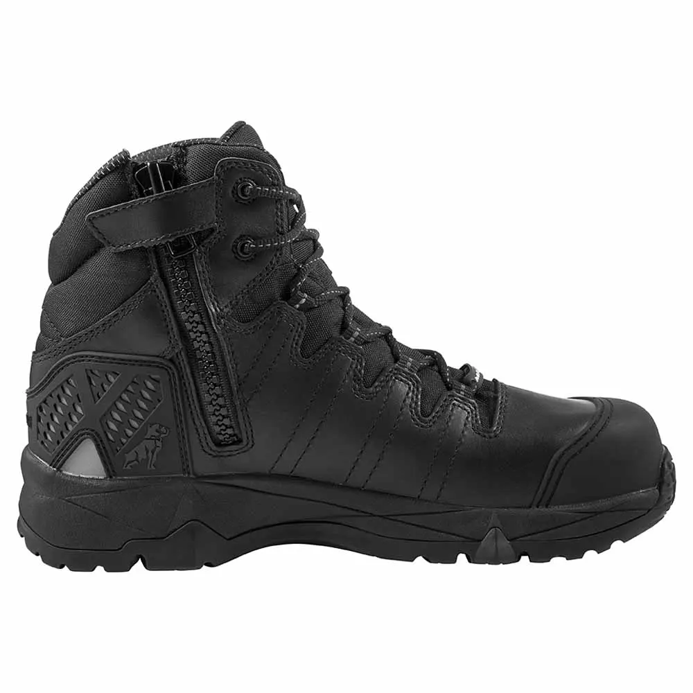 MACK Octane Zip-Up Safety Boots in Black MKOCTANEZBBF