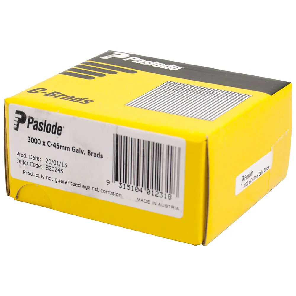PASLODE 45mm C Series Brads 3000 Pack B20245