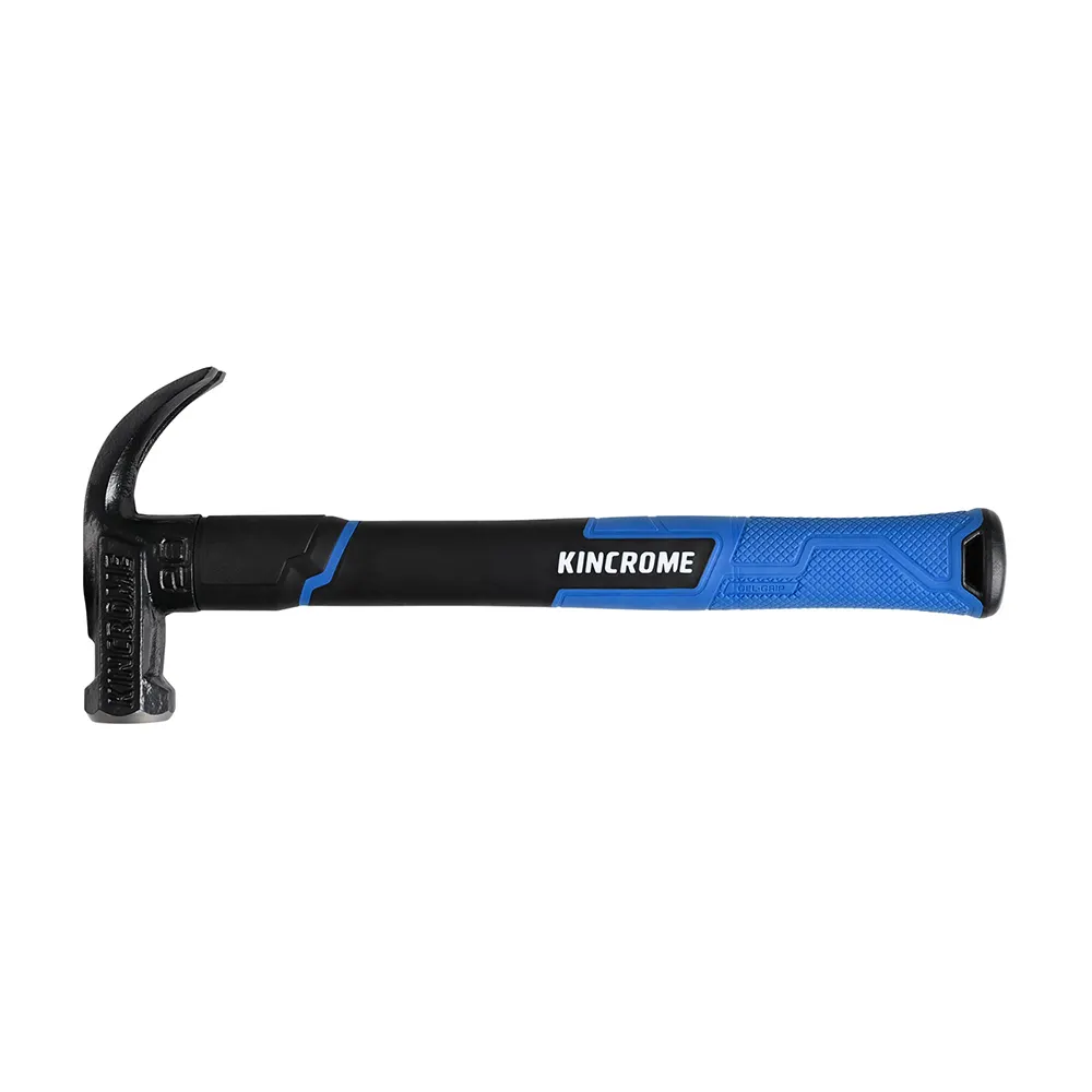 KINCROME 20oz Graphite Rubber Handle Grip Claw Hammer K9350