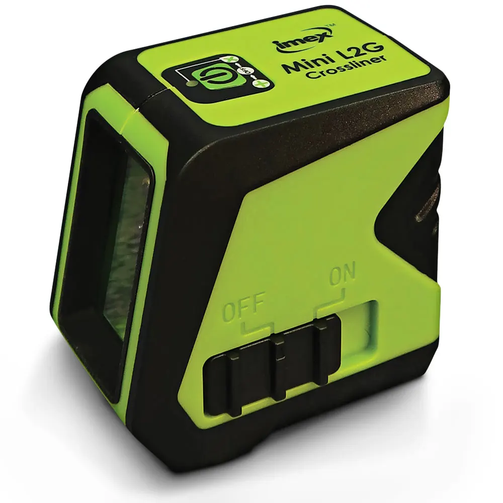 IMEX 20m L2G Mini Crossliner Laser Level w. Tripod - Green 012L2G