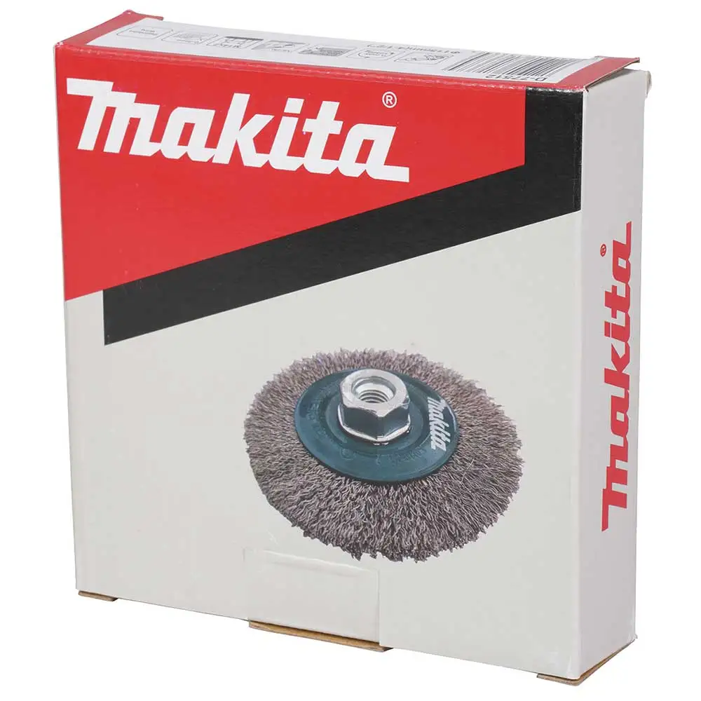 MAKITA 115mm x M14-2 Stainless Steel Wheel Brush Crimp D-77512