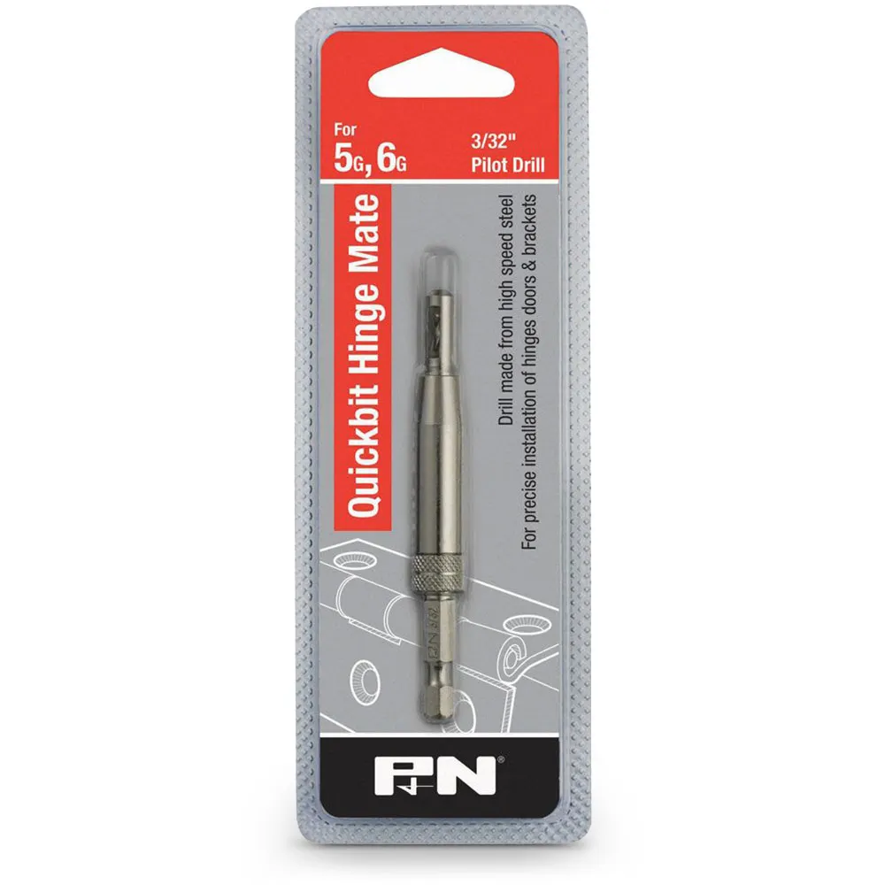 P&N QUICKBITS 3/32inch Hinge Installation Drill Bit - HINGE MATE