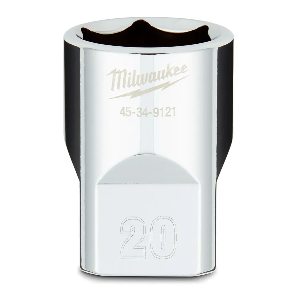 MILWAUKEE 1/2 Drive 20mm Metric 6-Point Socket 45349121