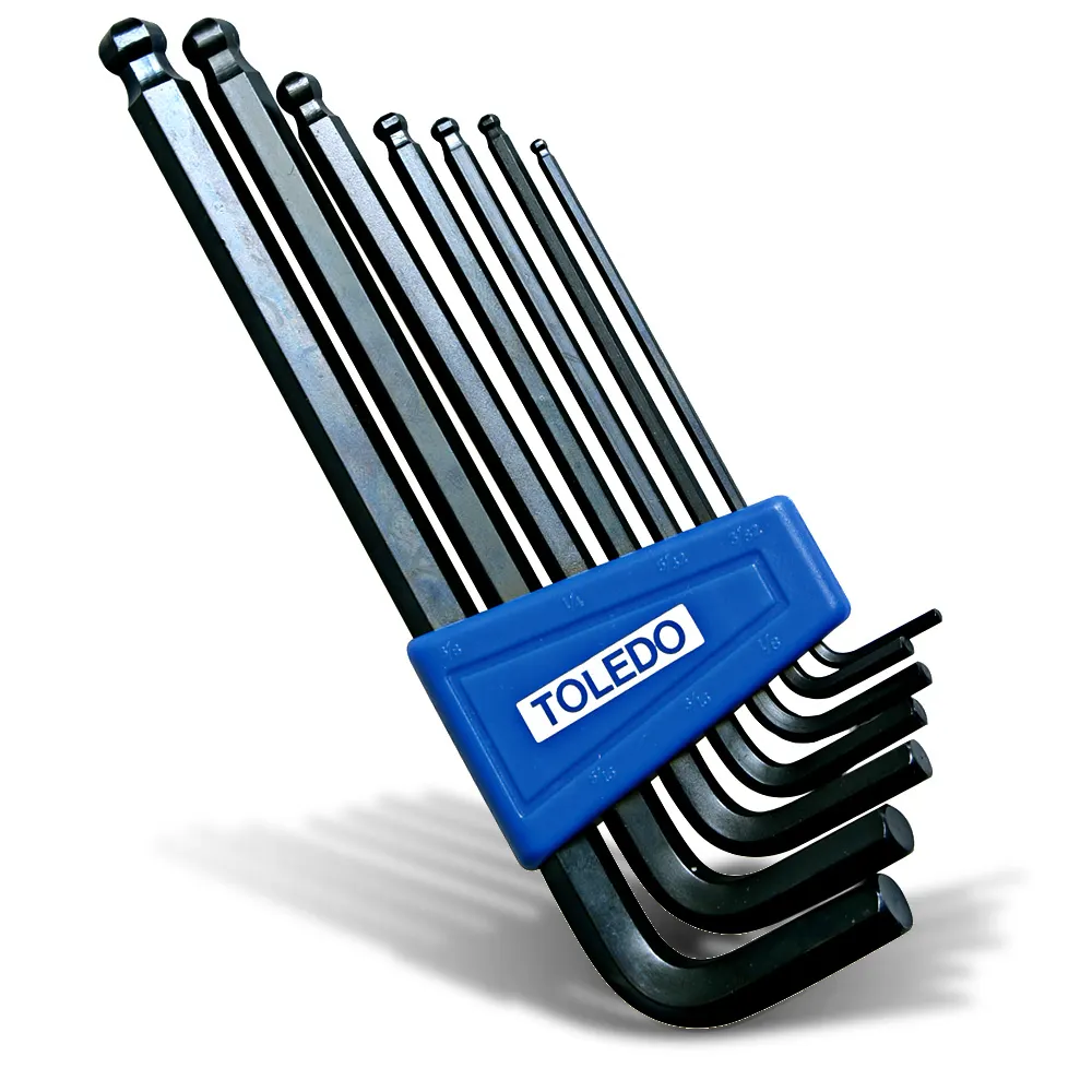 TOLEDO KEY SET BALL POINT HEX METRIC - 7PC