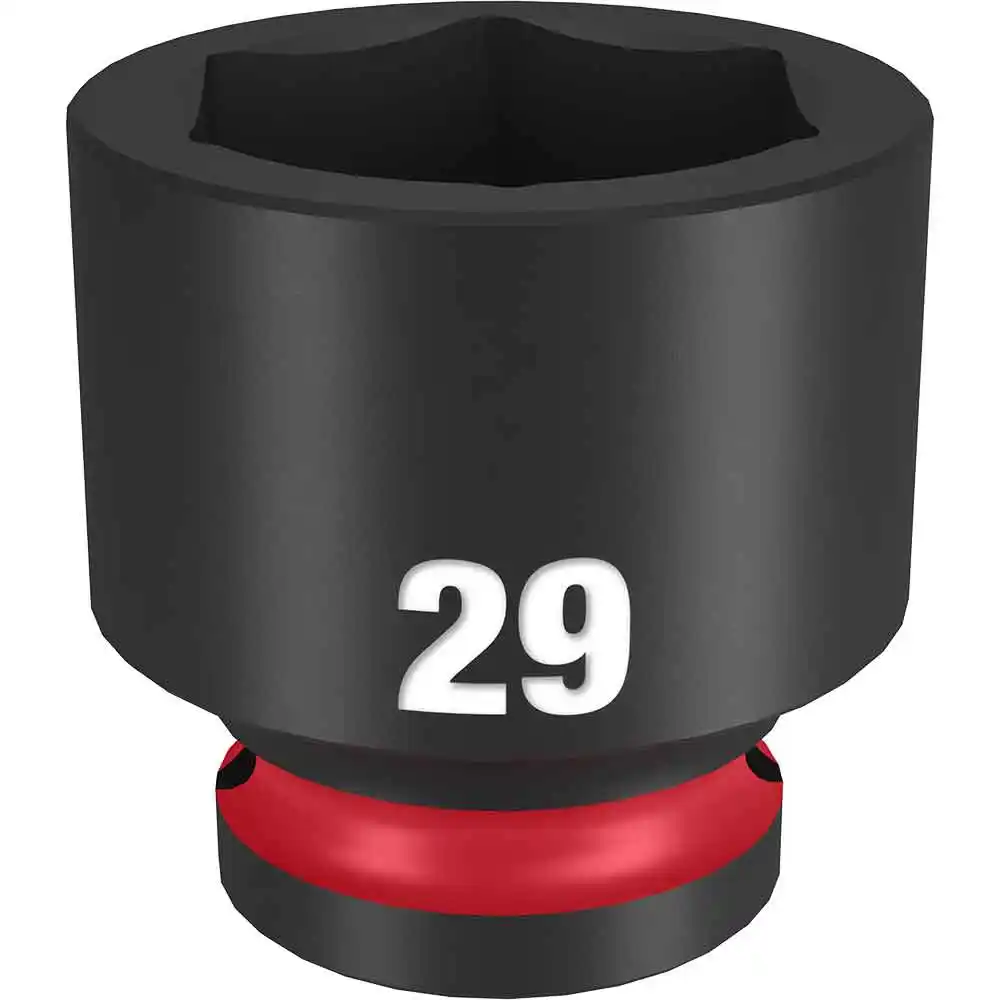 MILWAUKEE SHOCKWAVE 1/2" Drive 29mm Standard 6 Point Impact Socket 49666261