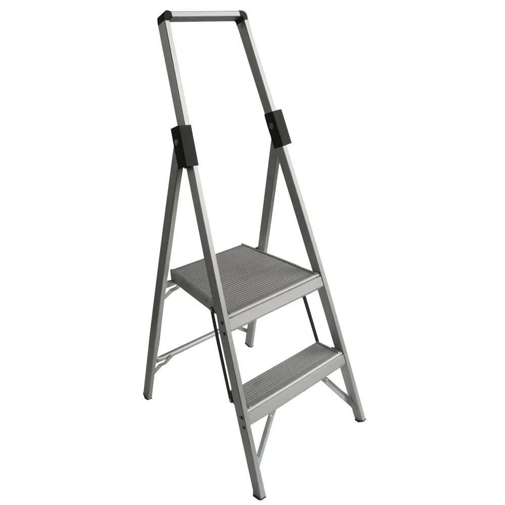 INDALEX 120kg Trade 2 Step Slimline Platform Aluminium Ladder TRDP5/2M
